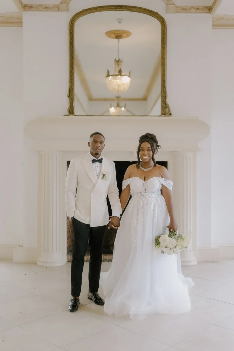 Courtney and Lanre’s Elegant October Wedding at Northbrook Park, Surrey