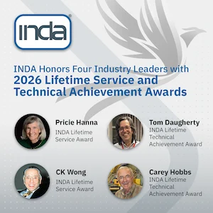 INDA Announces 2026 Lifetime Service and Technical Achievement Award Recipients Honoring Global Nonwovens Excellence
