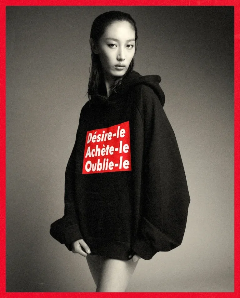 Barbara Kruger’s Enduring Critique: From NYC Skateparks to Parisian Streetwear, Reimagining Art in the Age of Messaging.