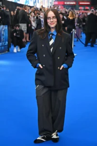 Billie Eilish Debuts Concert Film at Hit Me Hard And Soft The Tour London Premiere in Tailored Celine Aesthetic