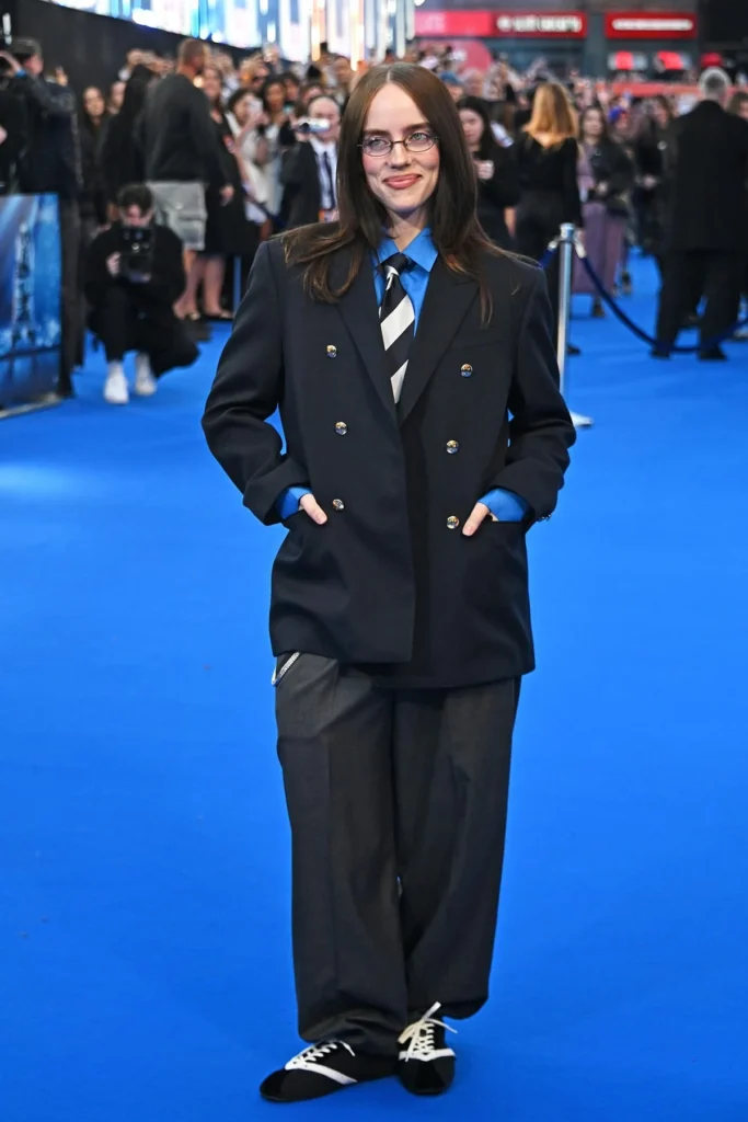 Billie Eilish Debuts Concert Film at Hit Me Hard And Soft The Tour London Premiere in Tailored Celine Aesthetic
