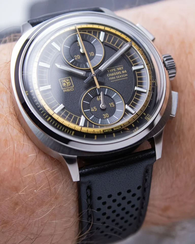 REC 98T/4: Danish Watchmaker Honors Ayrton Senna’s Lotus 98T with In-House Movement and Historic Materials