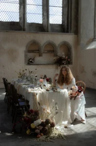 A Whimsical and Romantic Pre-Raphaelite Inspired Bridal Editorial at The Guildhall Chichester