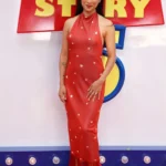 Greta Lee Showcases Thematic Sophistication at the London Premiere of Toy Story 5 in High Sport