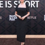 Selena Gomez Attends Los Angeles Premiere of Marty Life Is Short in Carolina Herrera at The Egyptian Theatre Hollywood