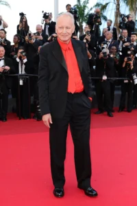 Stellan Skarsgård Redefines Red Carpet Tailoring in Loewe at the Cannes Premiere of Histoires De La Nuit