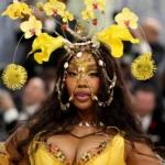 SZA’s Radiant Golden Hour: A Met Gala Masterpiece of Upcycled Elegance and Luminous Beauty