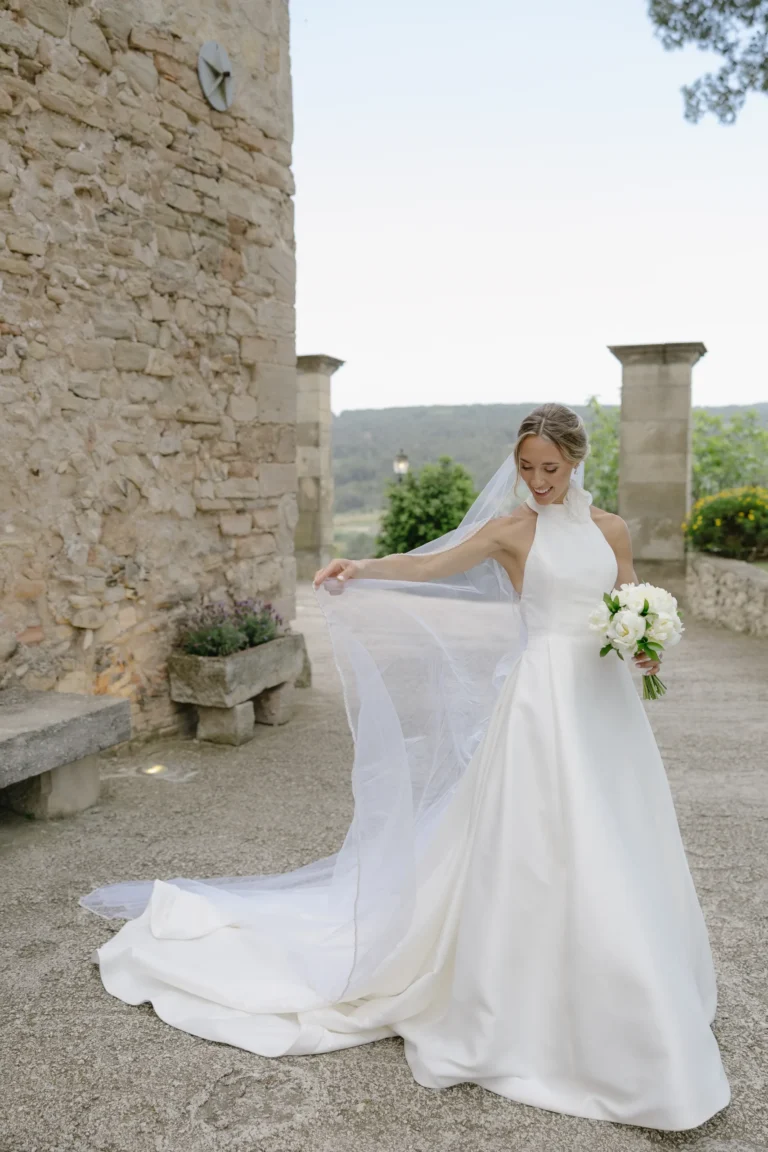 A Majestic Celebration of Heritage and Modernity: The 2025 Nuptials of Gaëlle and Dylan at Castell de Sant Martí de Tous in Catalonia