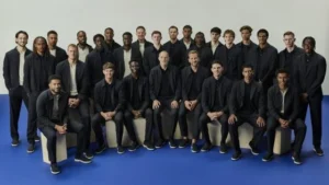 England Team Steps Out in New M&S x England Formalwear Collection for Official Squad Photo.
