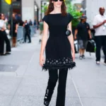 Rebecca Hall Elevates New York Press Tour for STARZ Premiere of The Listeners in Avant-Garde Proenza Schouler.