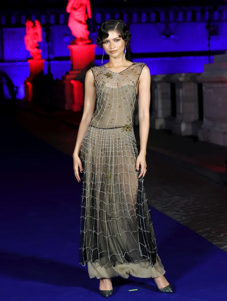 Zendaya Appears in Archival Giorgio Armani for the Spider-Man: Brand New Day Premiere in Rome