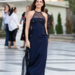 Anne Hathaway Radiates Celestial Elegance in Custom Prada at The Odyssey Paris Photocall