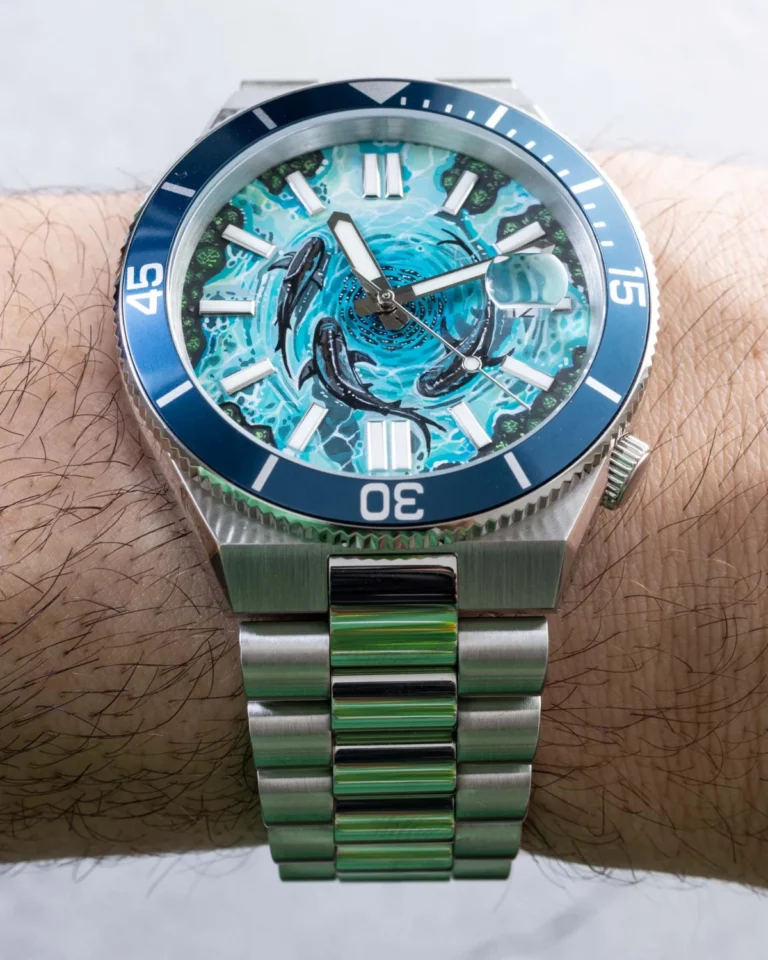 IFL Watches x Citizen Tsuyosa Shore Mako: A Limited Edition Dive-Style Watch Featuring Hand-Painted Shark-Themed Dial Art