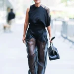 Tracee Ellis Ross Showcases Avant-Garde Summer Tailoring in Sportmax During New York City Press Tour for Broadway Debut Every Brilliant Thing