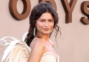 Zendaya Channels Divine Goddesses with Ethereal Ensemble at The Odyssey Premiere