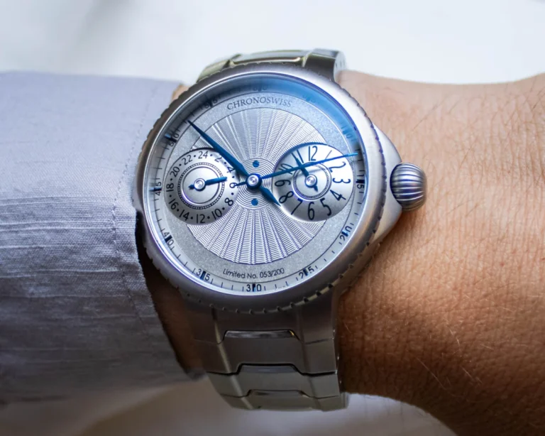 Chronoswiss Pulse GMT Silver Guilloche Reimagines the Modern Travel Watch Through Avant-Garde Engineering