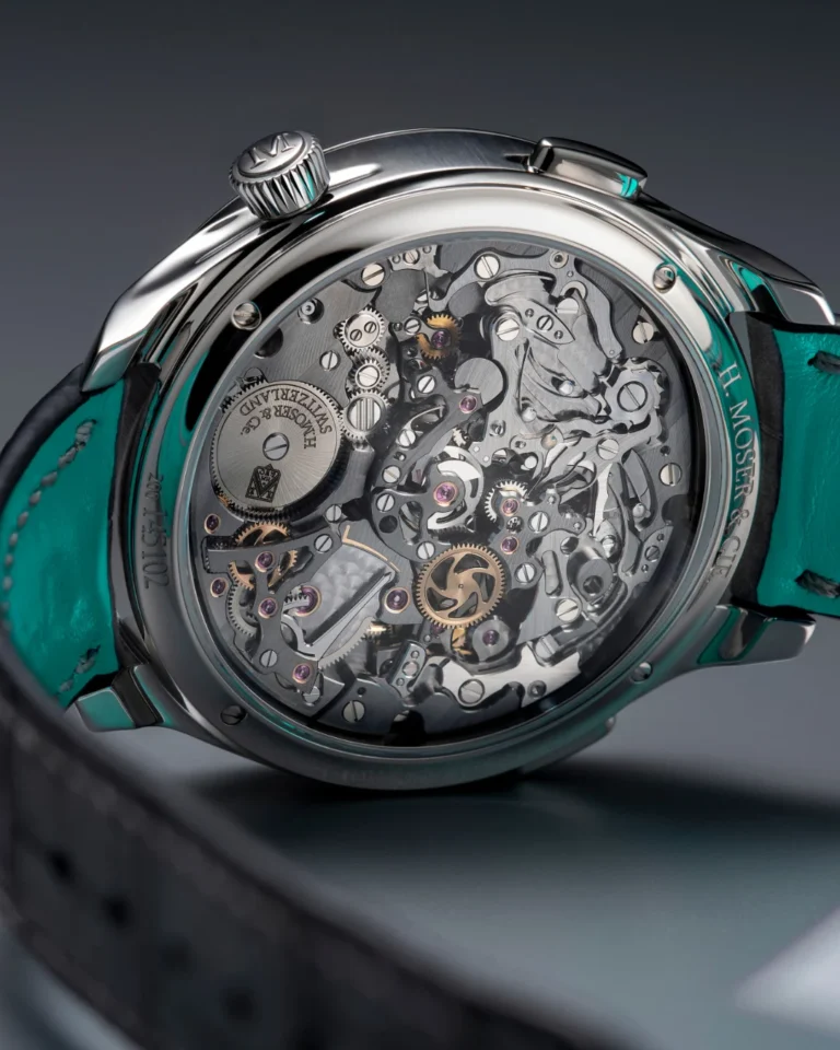 H. Moser & Cie. Endeavour Flyback Chronograph Dual Time Date Packs Three Complications Into One Clean Dial